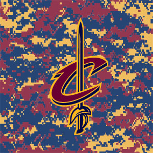 NBA Cleveland Cavaliers Digi Camo Xbox 360 (Includes HDD) Skin